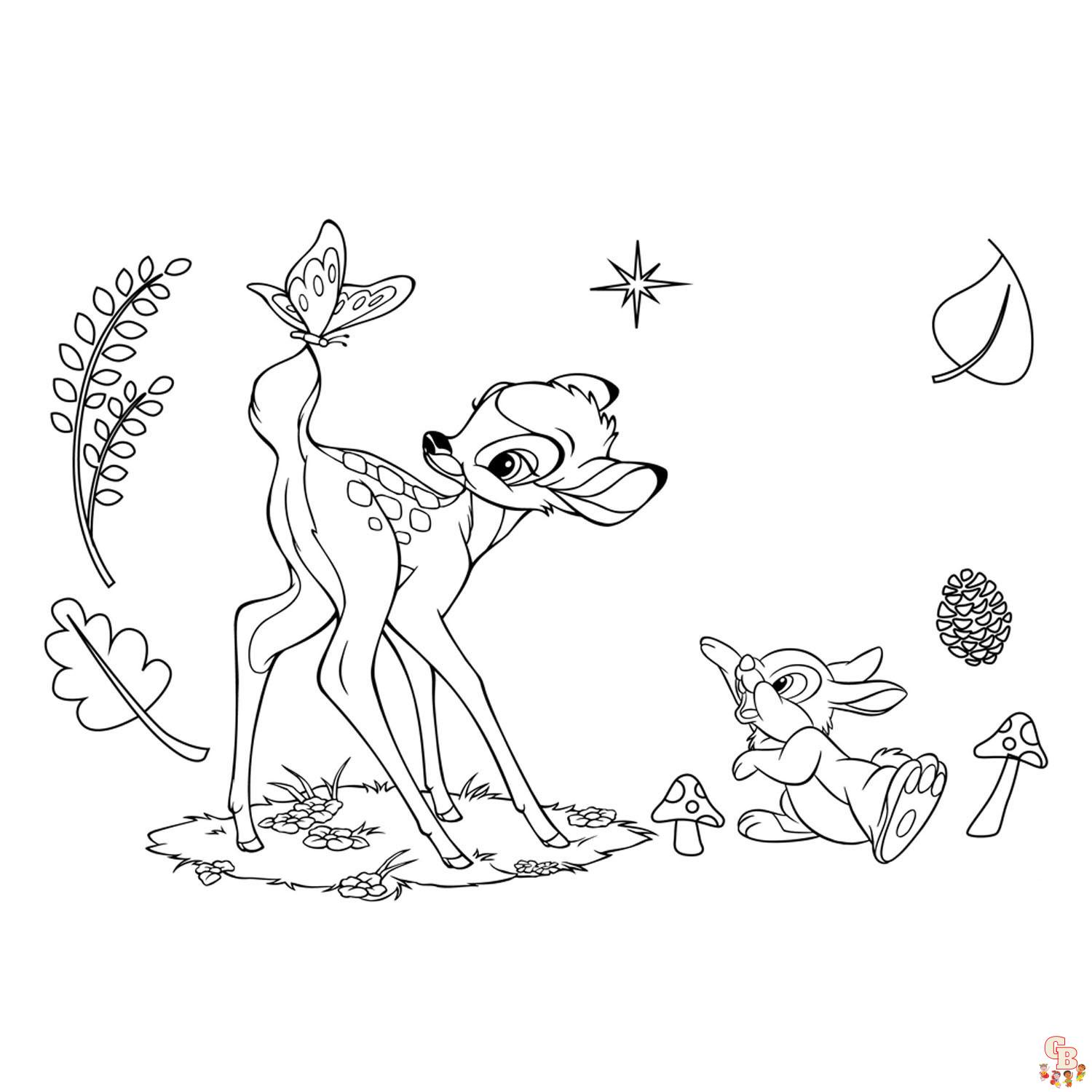 Bambi Coloring Pages 2