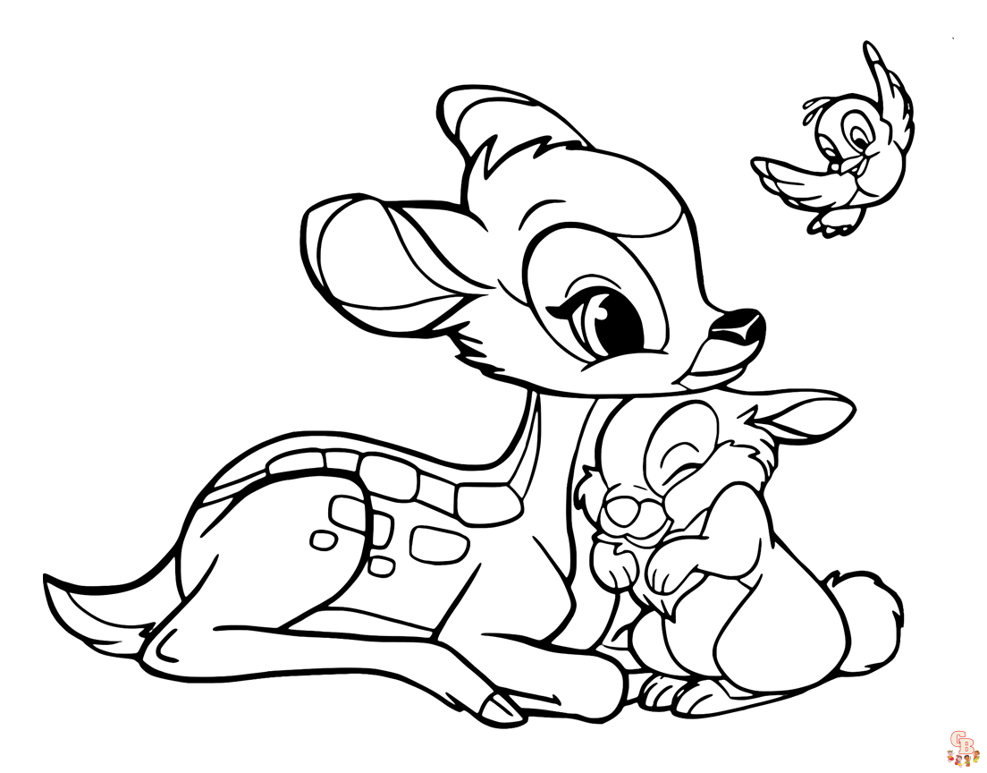 Bambi Coloring Pages 3