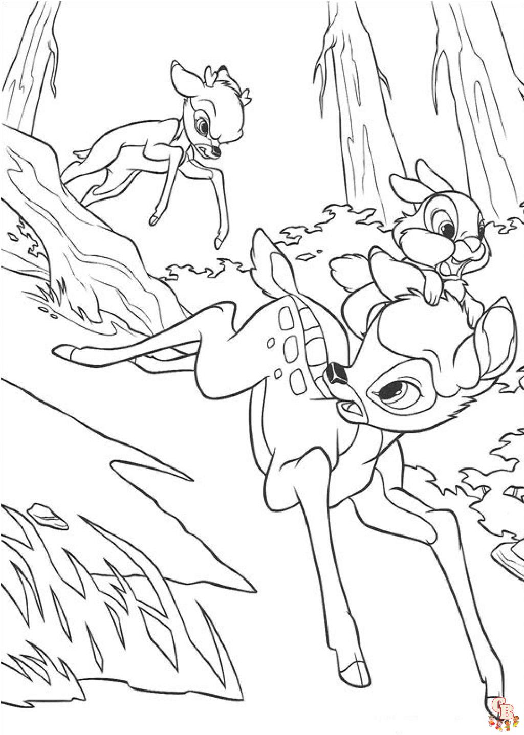 Bambi Coloring Pages 4