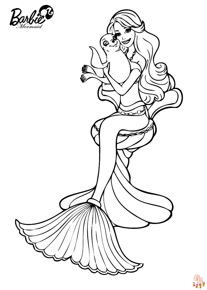 Barbie Mermaidia Coloring Pages 1