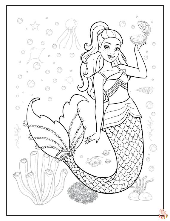 Barbie Mermaidia Coloring Pages 5