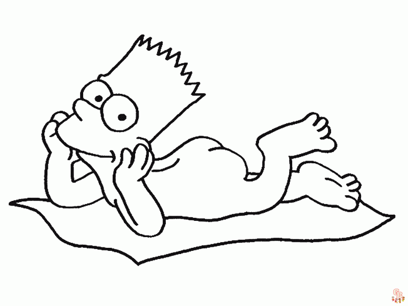 Bart Simpson Coloring Pages 1