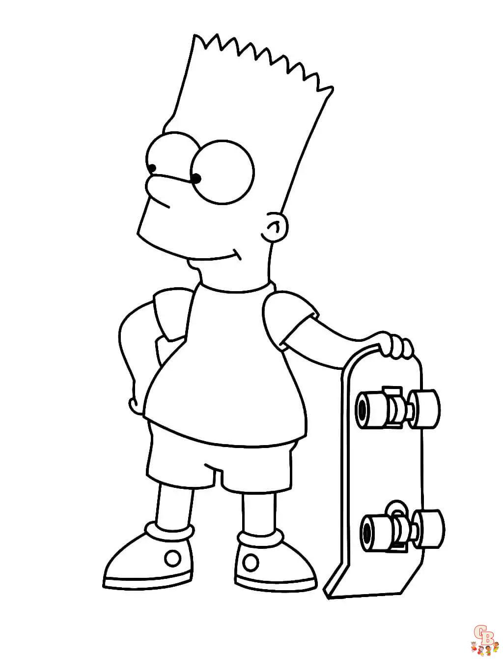 Bart Simpson Coloring Pages 1