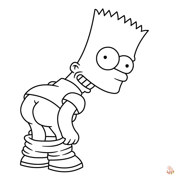 Bart Simpson Coloring Pages 1