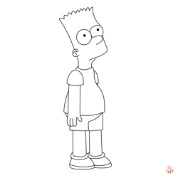 Bart Simpson Coloring Pages 2