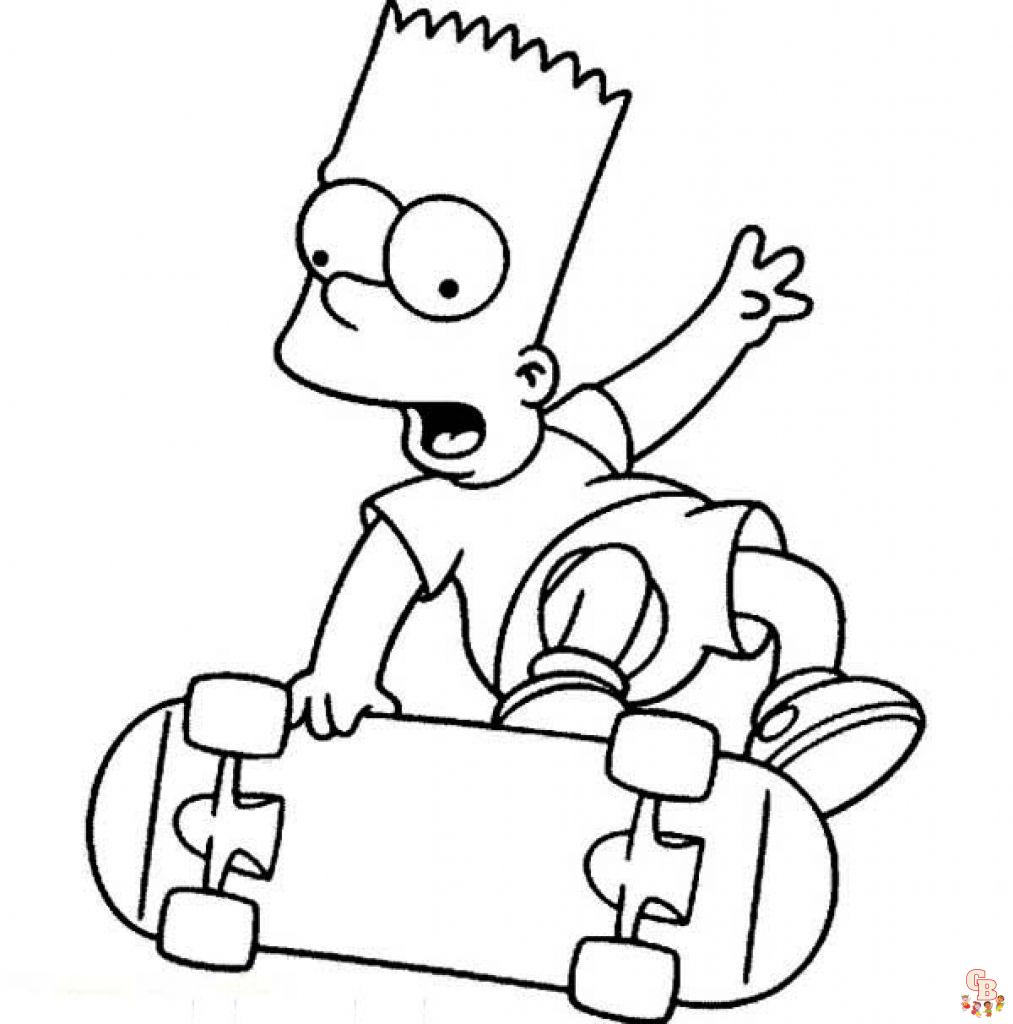 Bart Simpson Coloring Pages 3