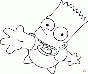 Bart Simpson Coloring Pages 4