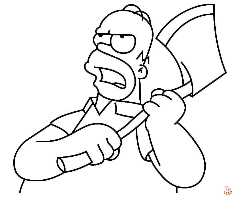 Bart Simpson Coloring Pages 4