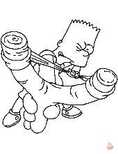 Bart Simpson Coloring Pages 4