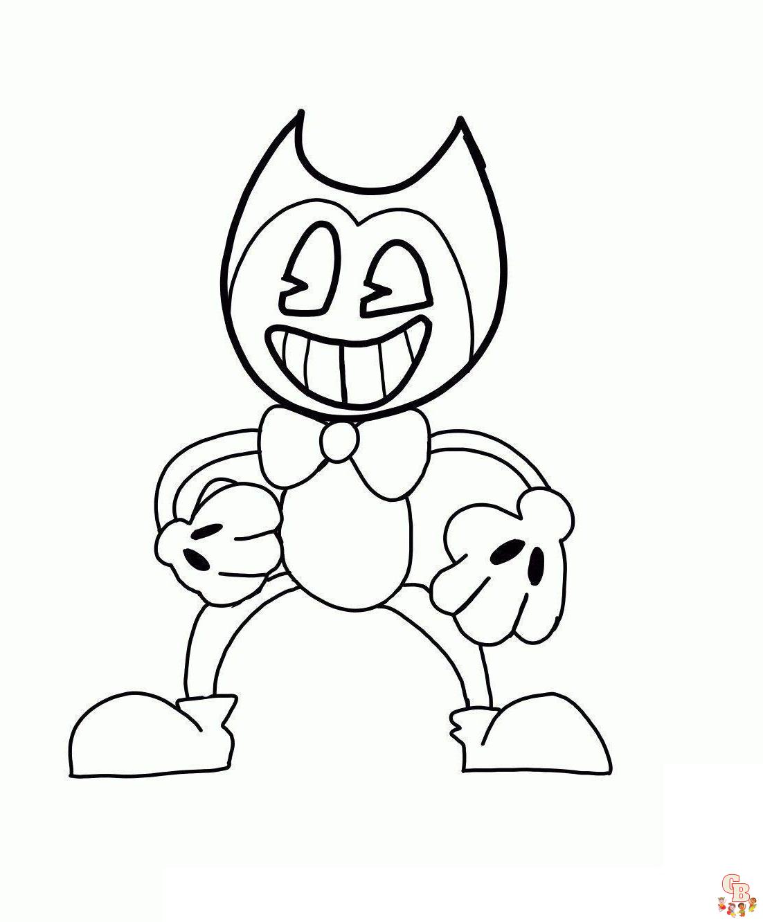 Bendy Coloring Pages 1