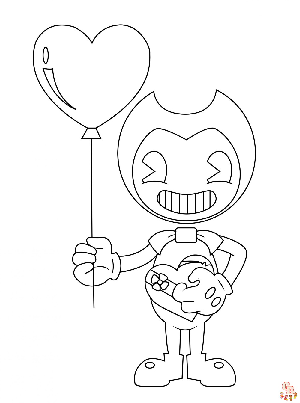 Bendy Coloring Pages 1