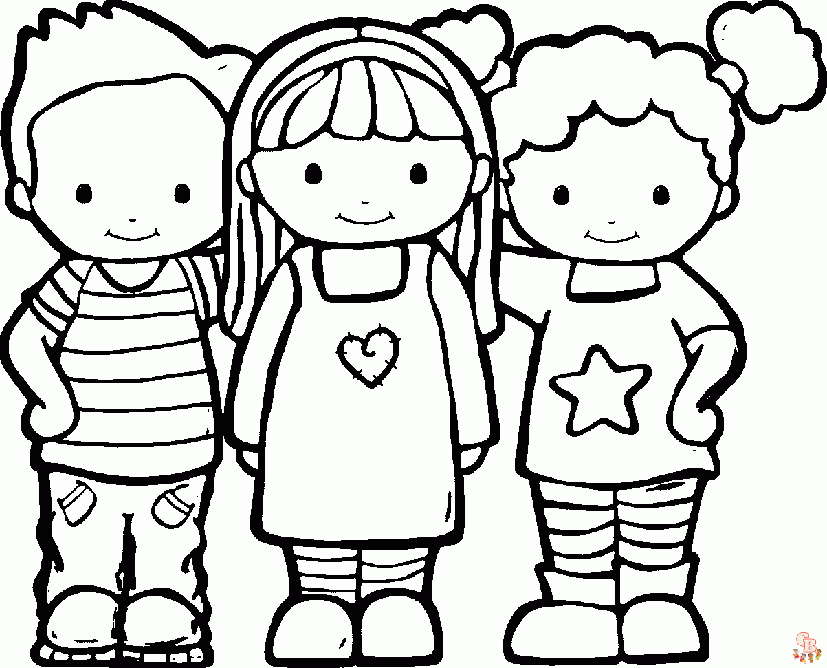 Best Friend Coloring Pages 1