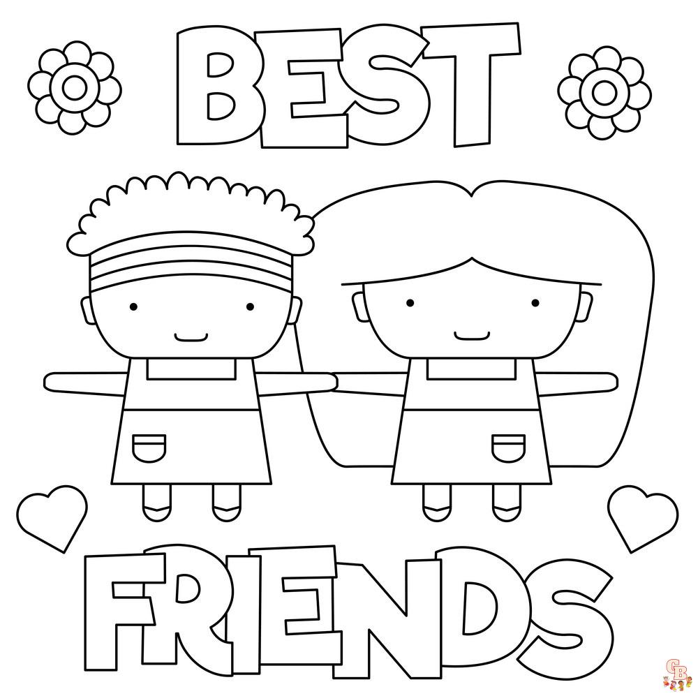 Best Friend Coloring Pages 4