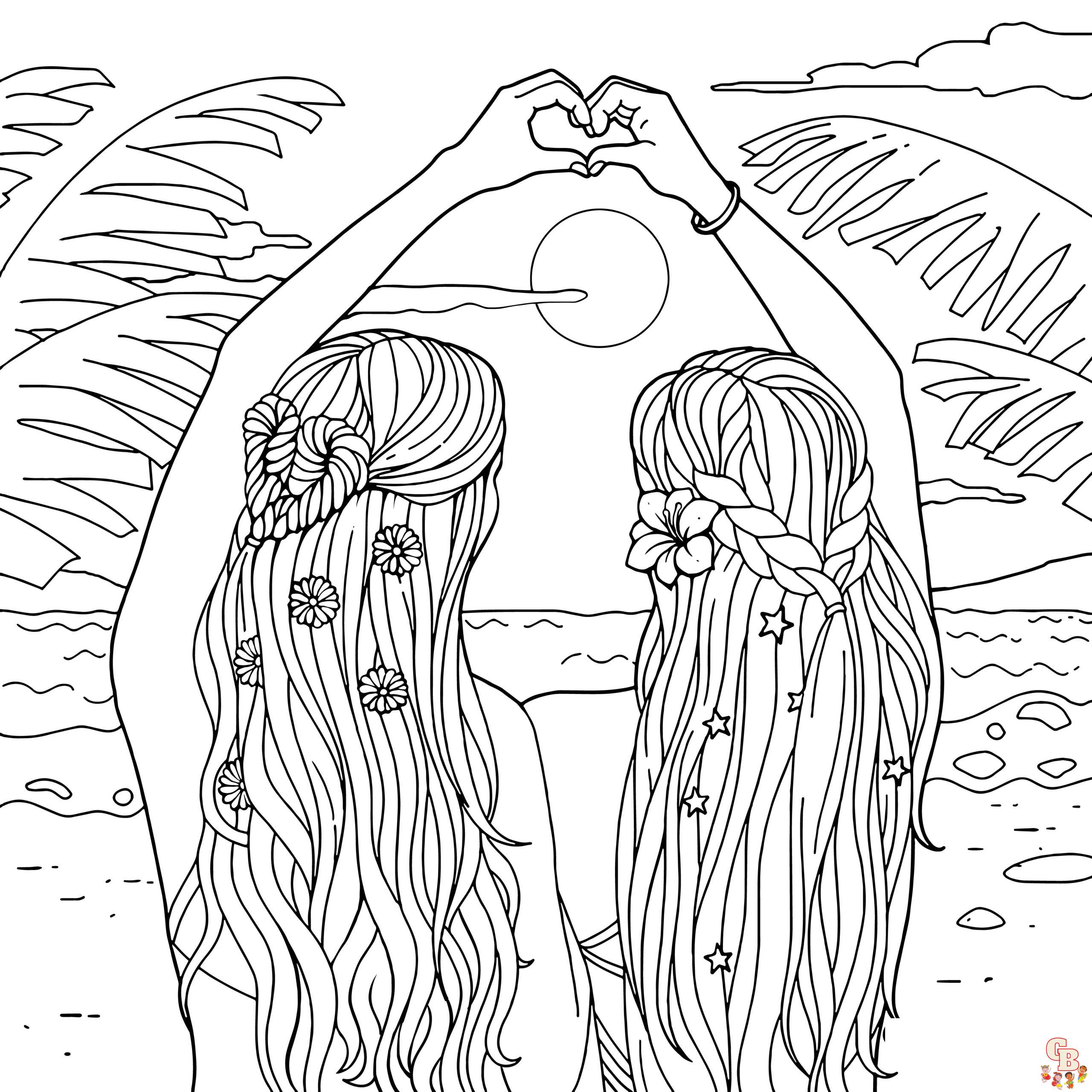 Best Friend Coloring Pages 7