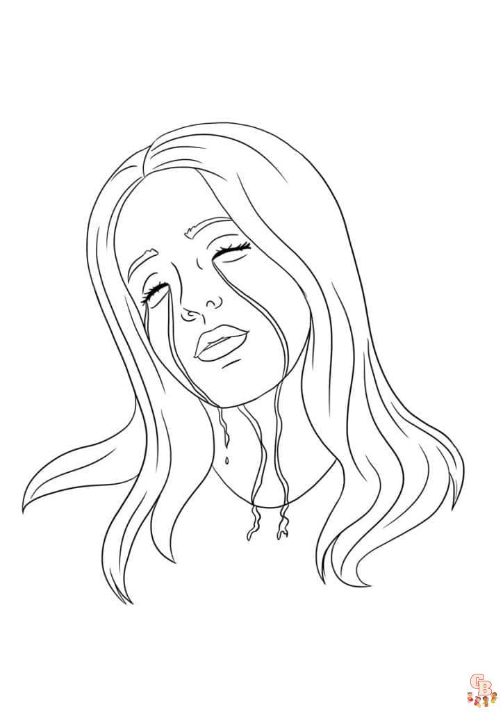 Billie Eilish Coloring Pages 3
