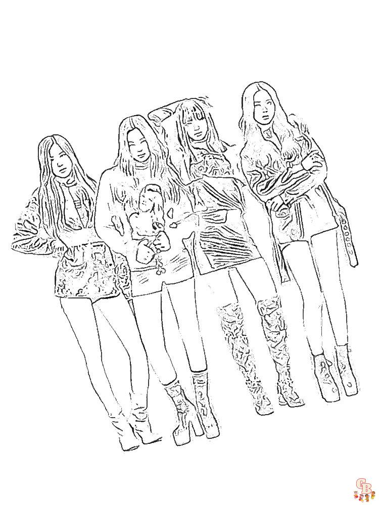 Blackpink Coloring Pages 1