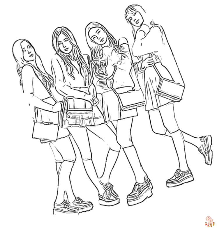 Blackpink Coloring Pages 5