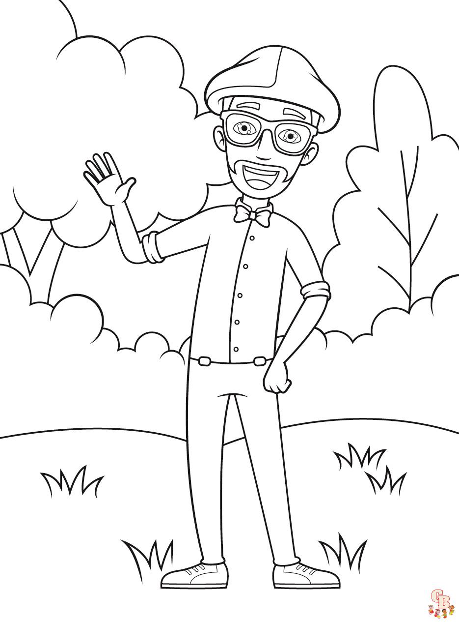 Blippi Coloring Pages 1