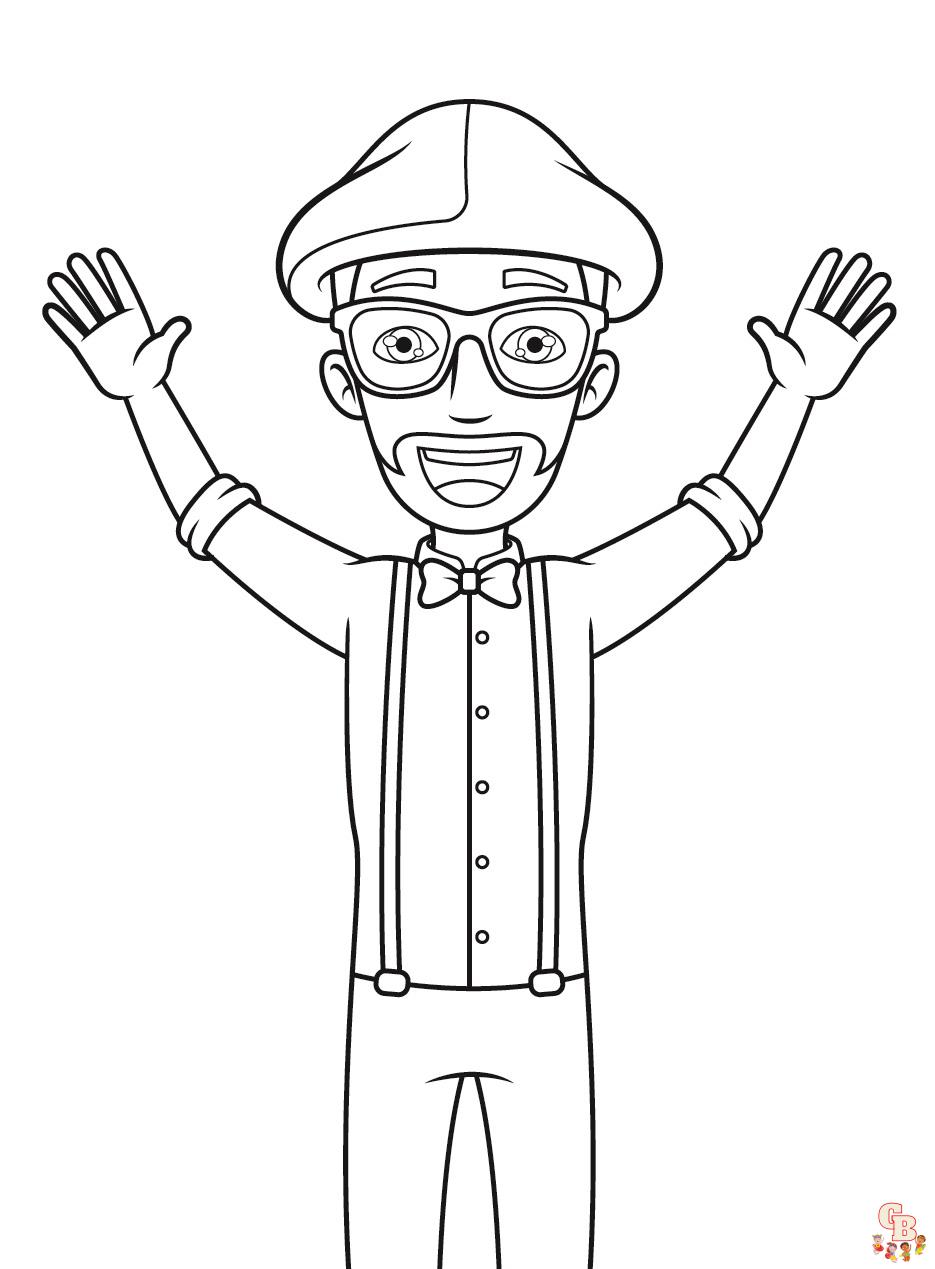 Blippi Coloring Pages 2