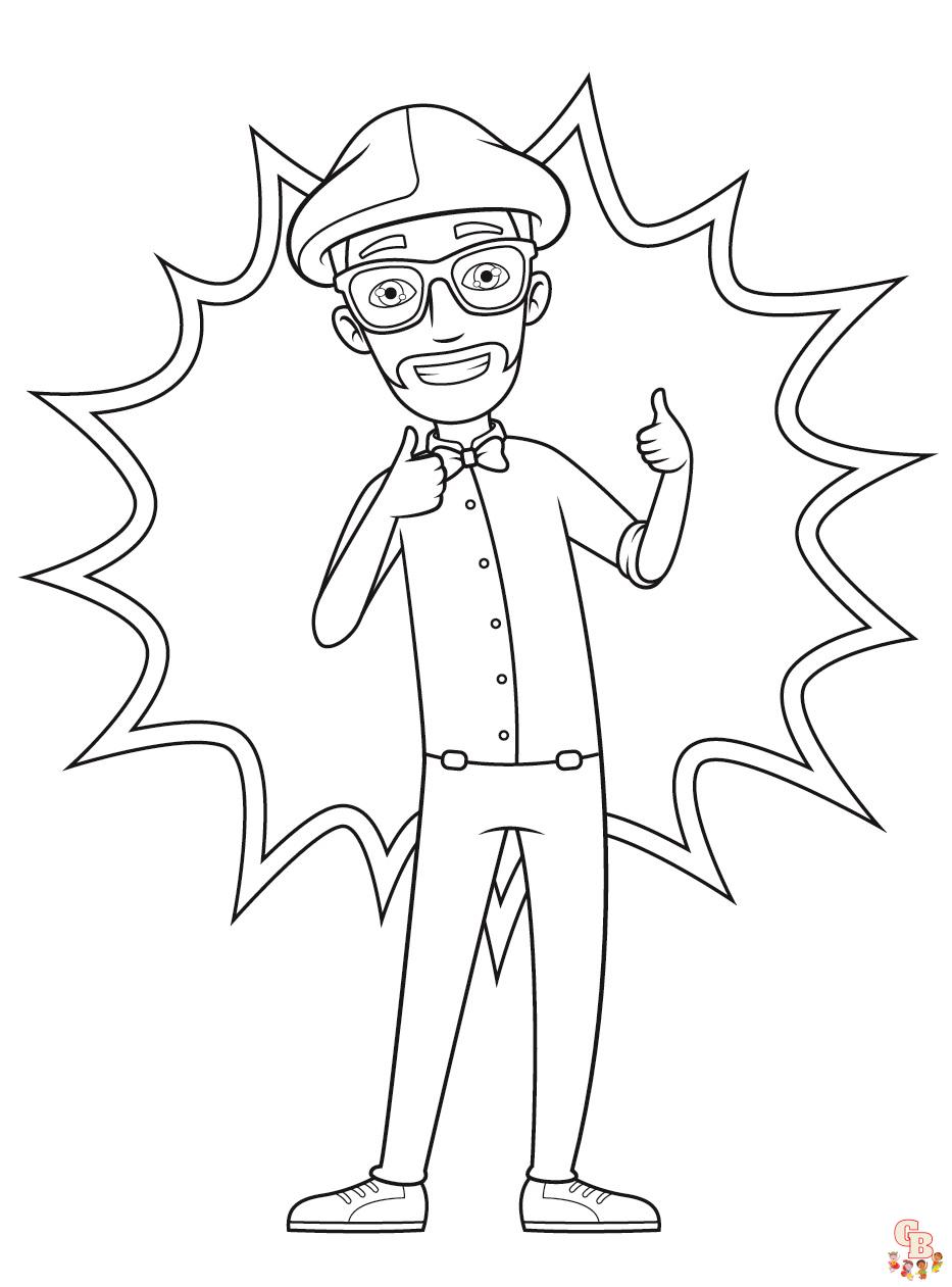 Blippi Coloring Pages 3