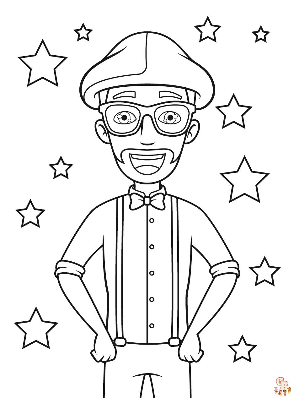 Blippi Coloring Pages 4