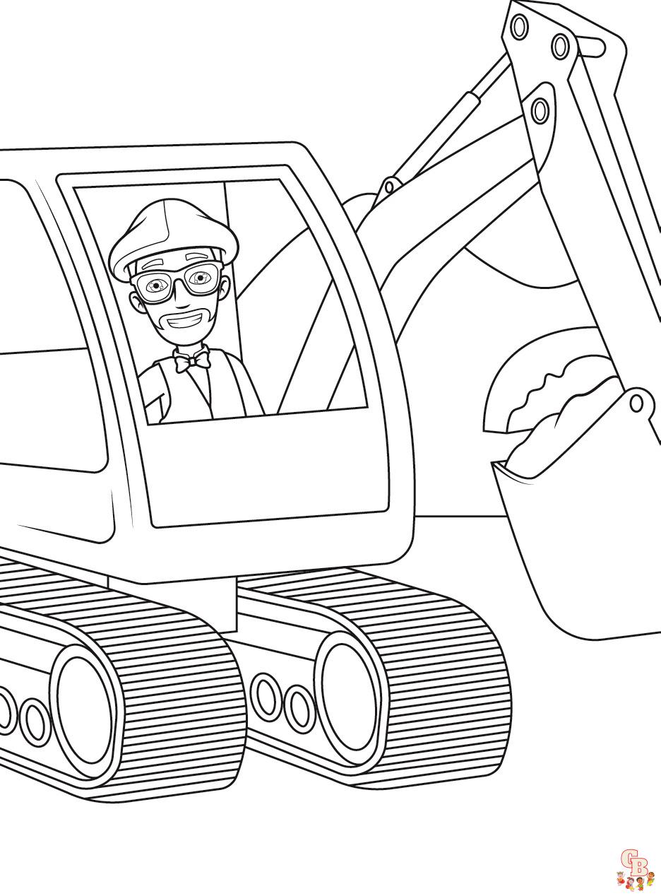 Blippi Coloring Pages 5