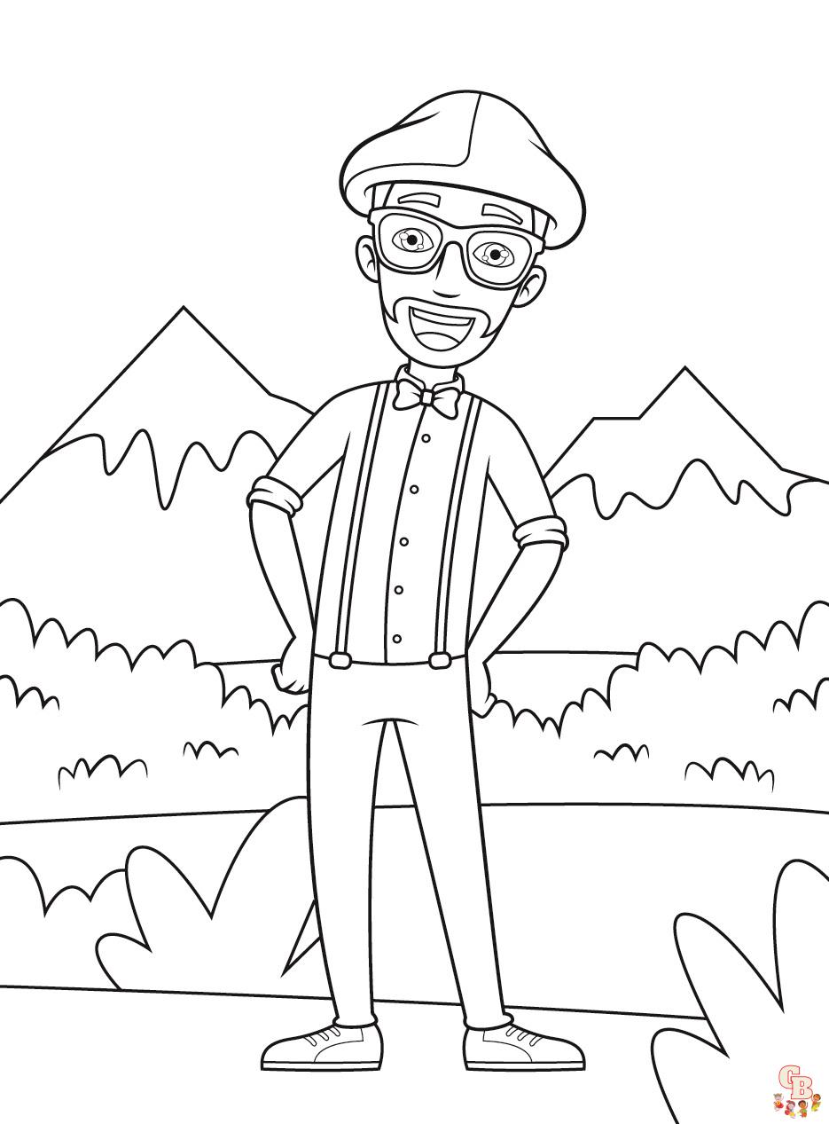 Blippi Coloring Pages 6