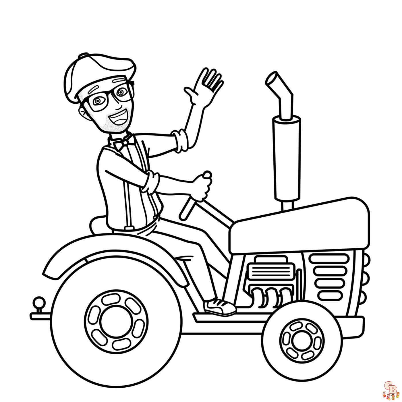 Blippi Coloring Pages 7