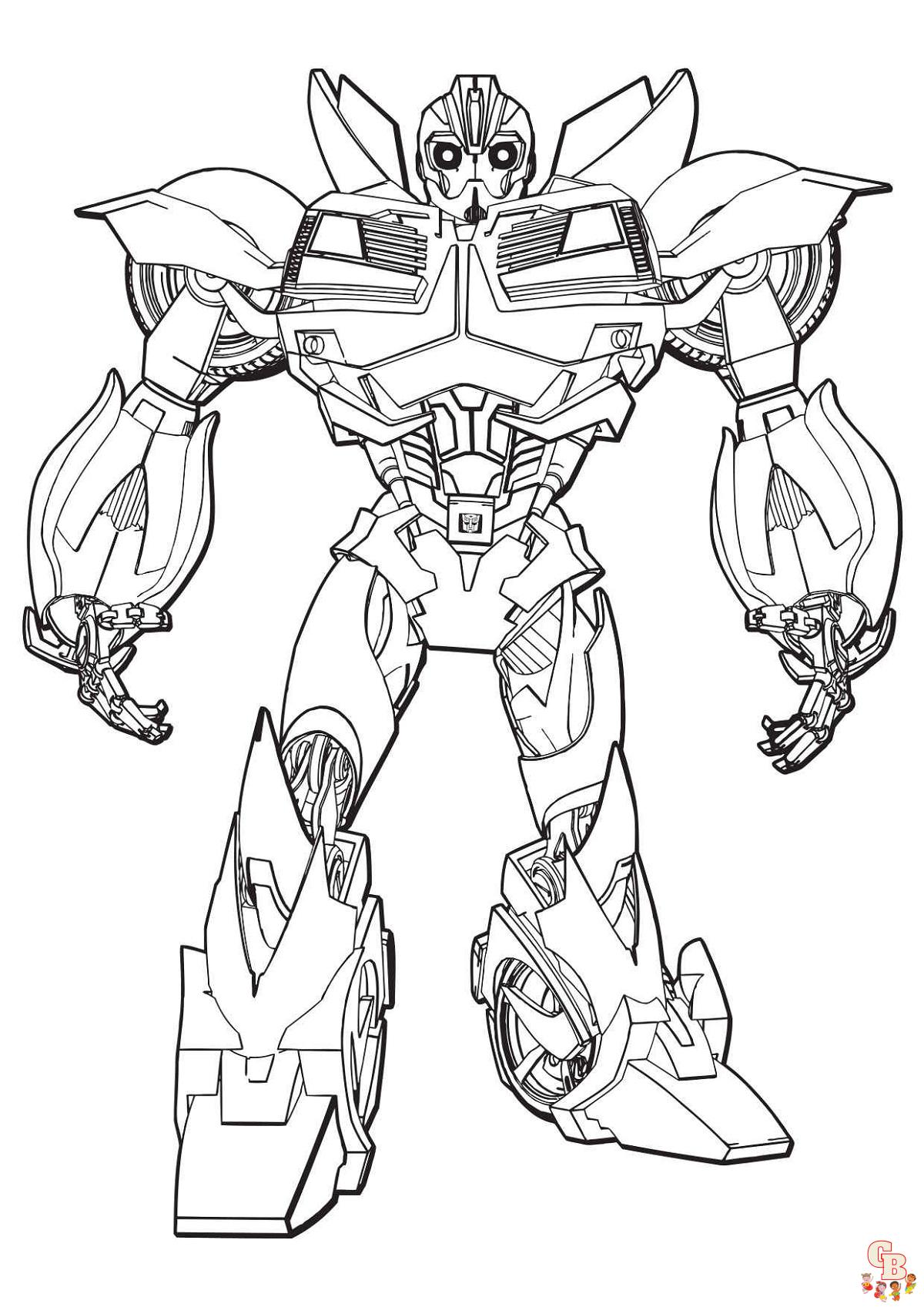 Bumblebee Transformer Coloring Pages 1