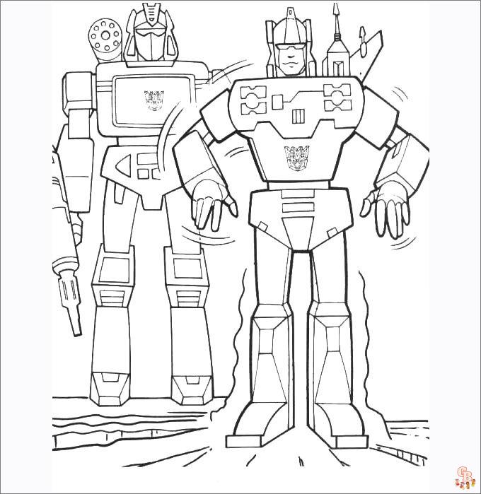 Bumblebee Transformer Coloring Pages 3