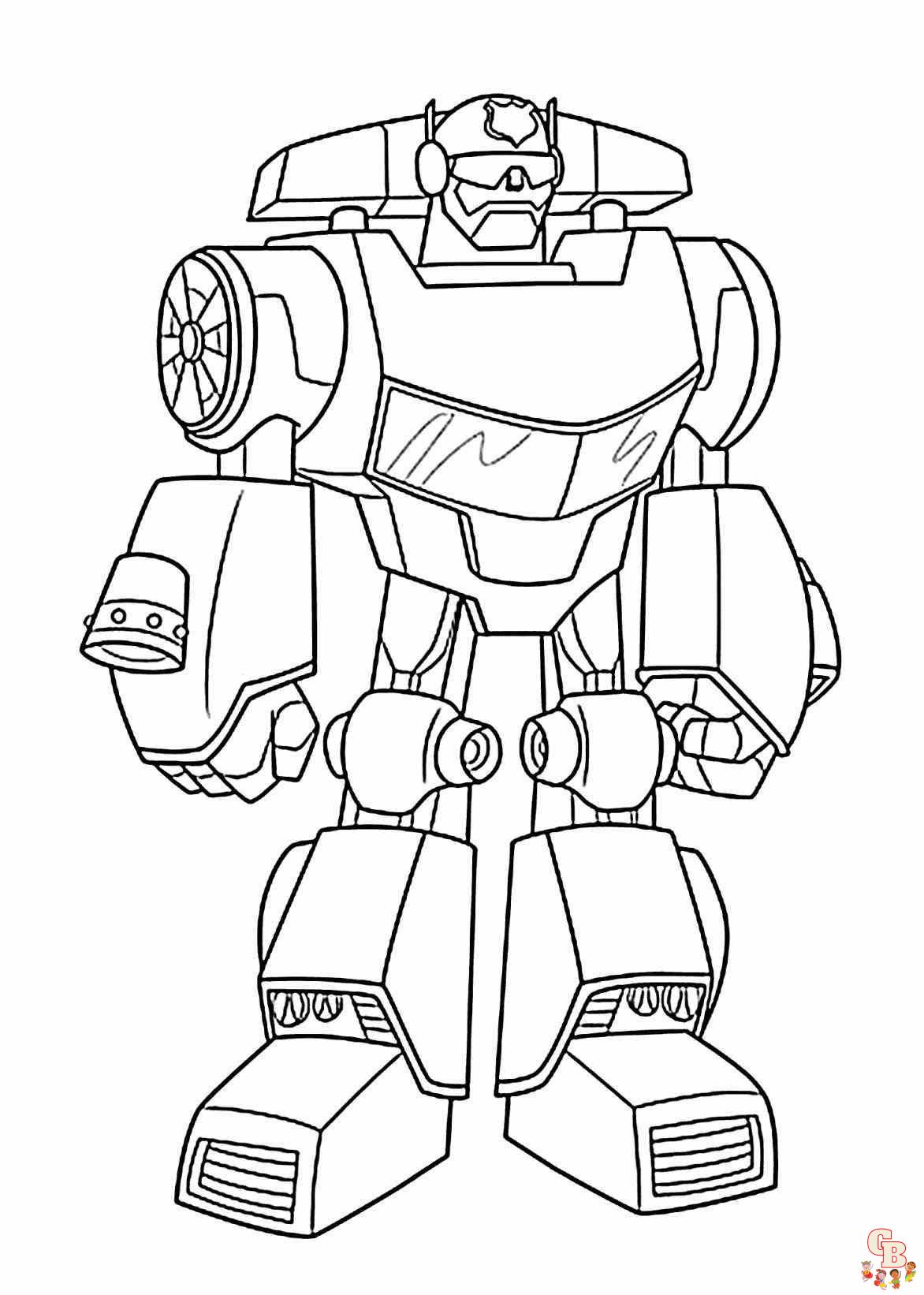 Bumblebee Transformer Coloring Pages 4