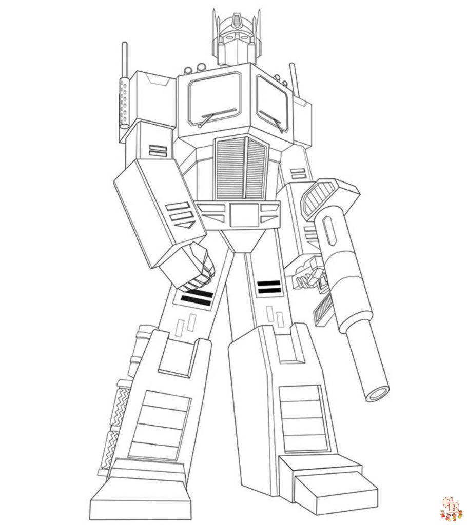 Bumblebee Transformer Coloring Pages 5