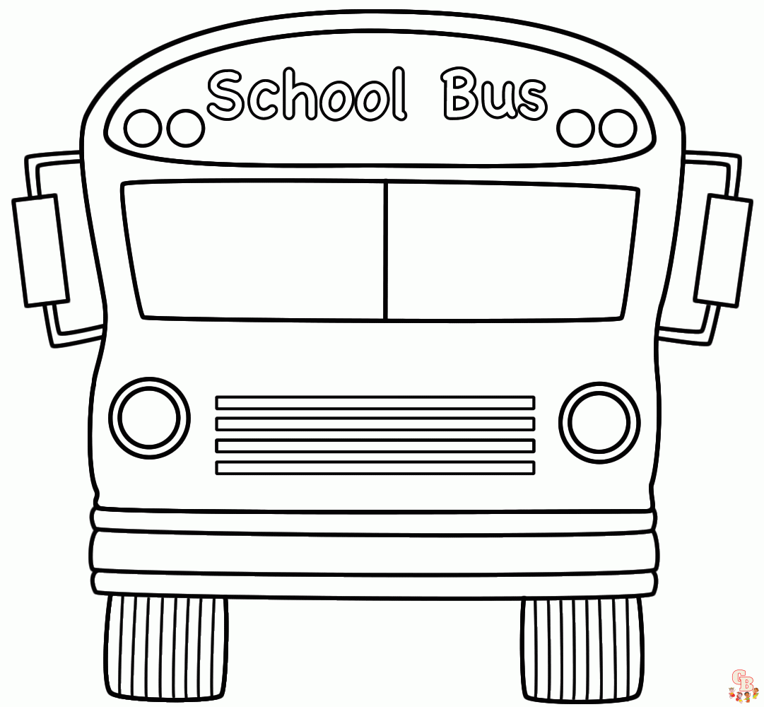 Bus Coloring Pages 1