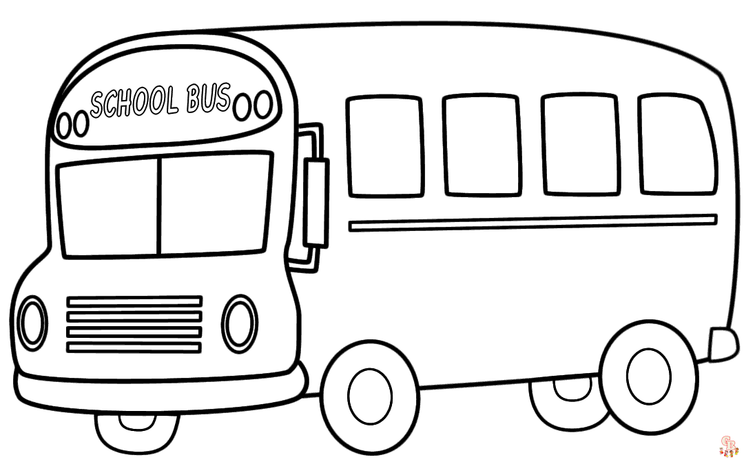 Bus Coloring Pages 1