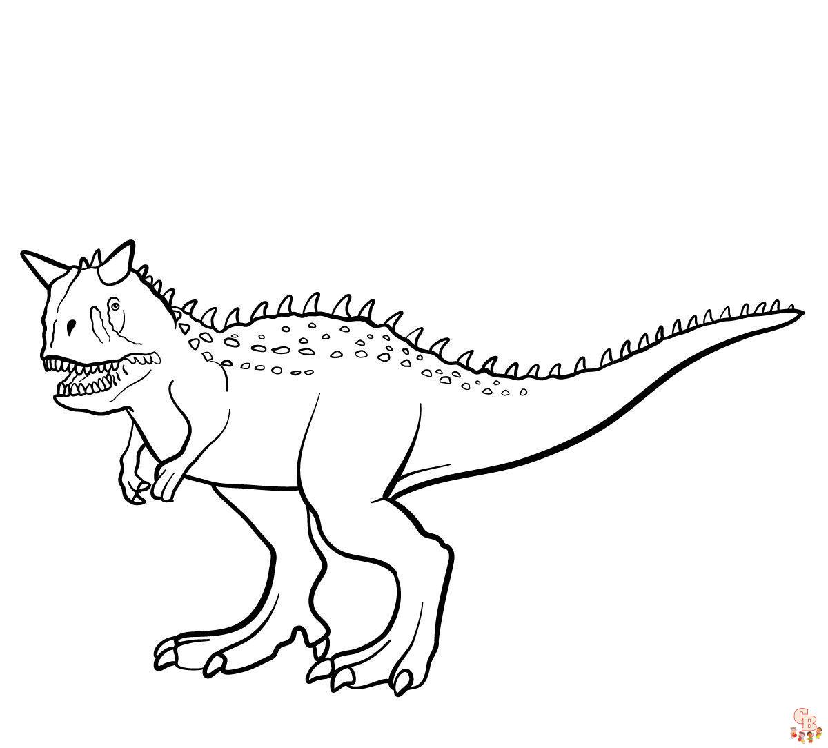 Carnotaurus Coloring Pages 1