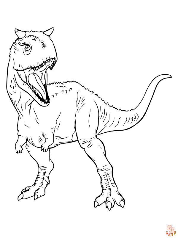 Carnotaurus Coloring Pages 1