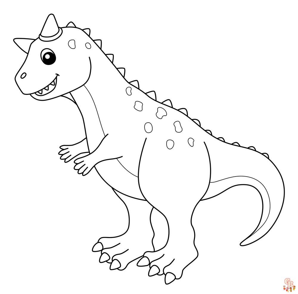 Carnotaurus Coloring Pages 2