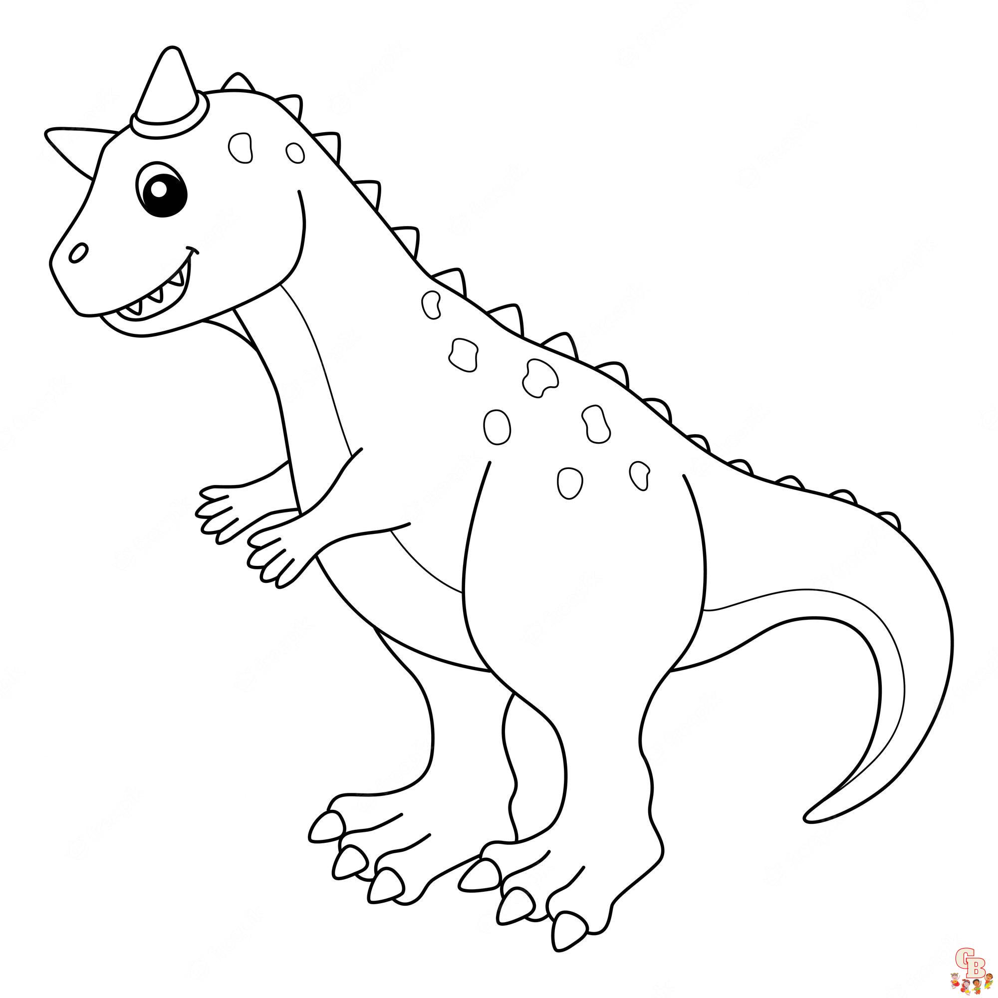 Carnotaurus Coloring Pages 3