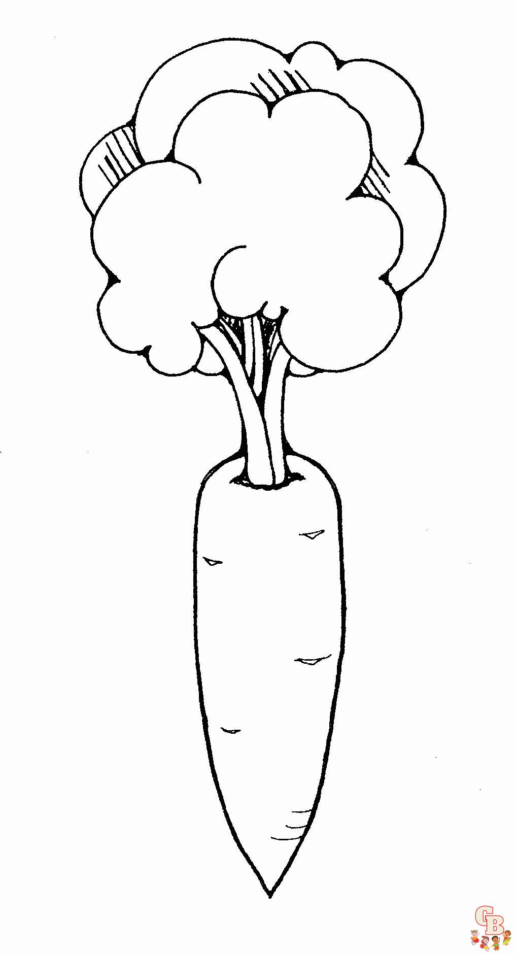 Carrot Coloring Pages