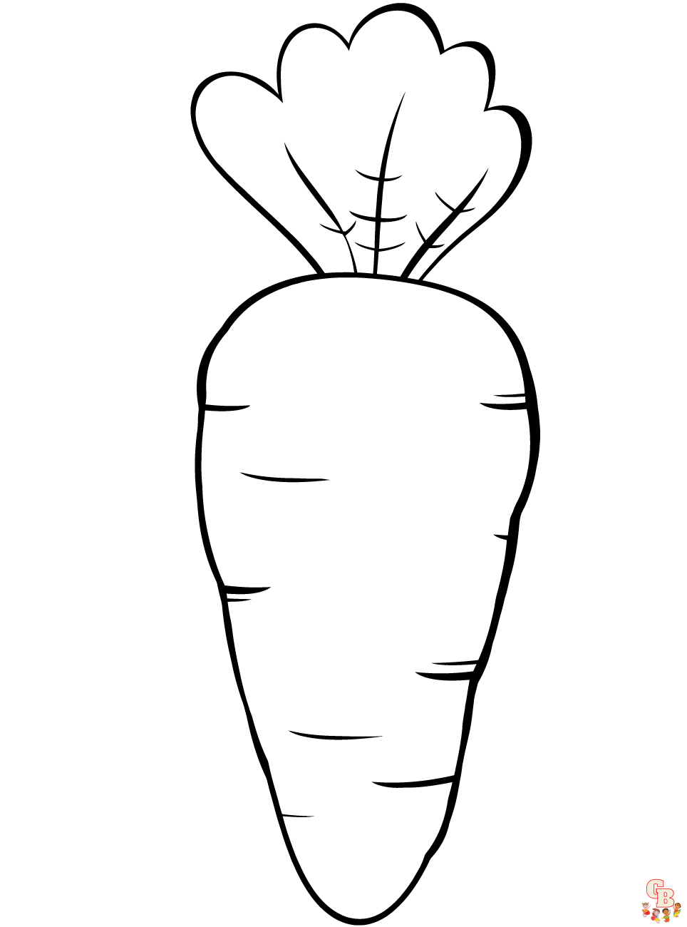 Carrot Coloring Pages 1