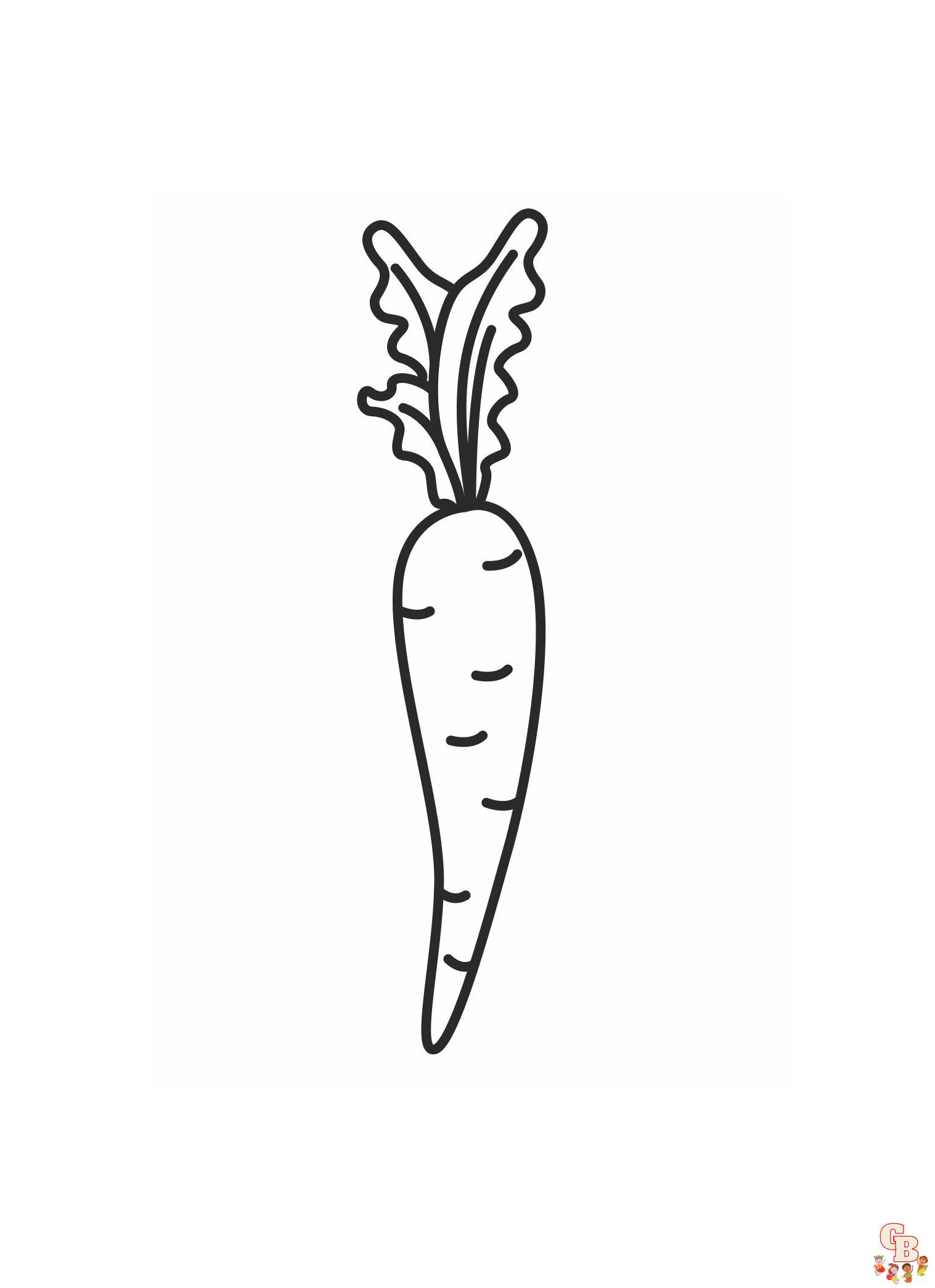 Carrot Coloring Pages 2