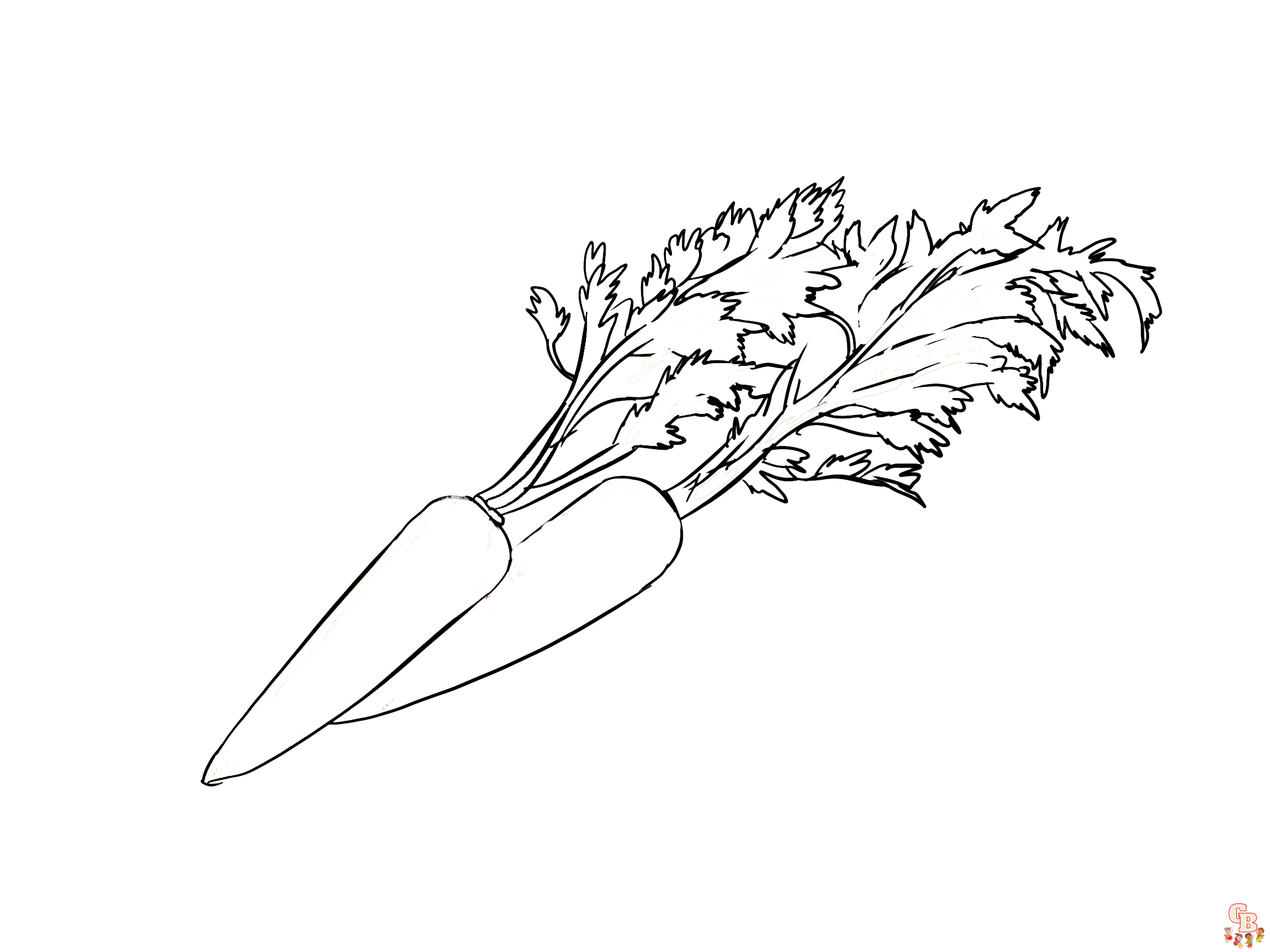 Carrot Coloring Pages 2