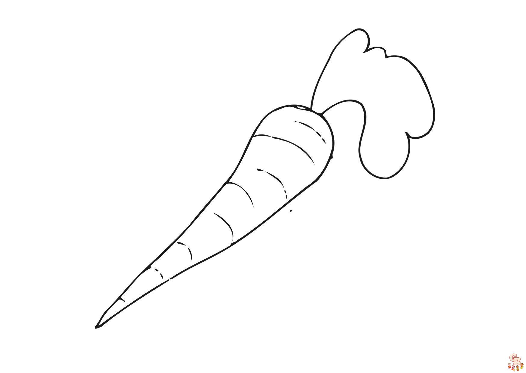 Carrot Coloring Pages 4