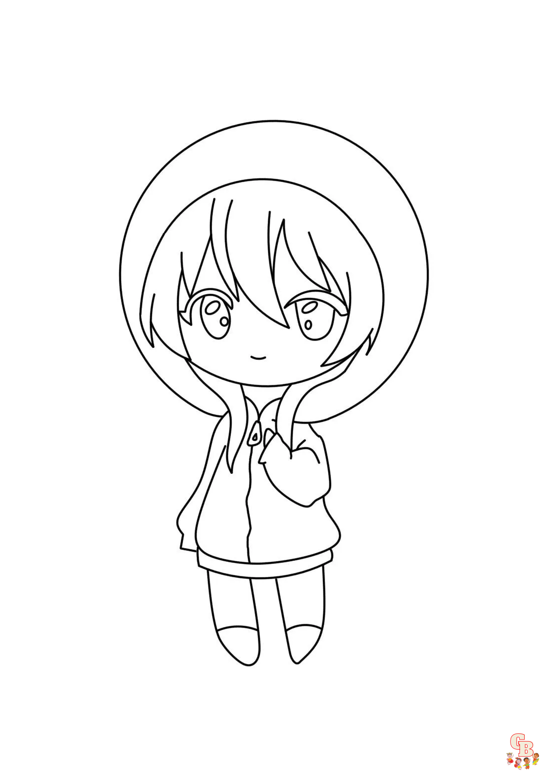 Chibi Coloring Pages 1