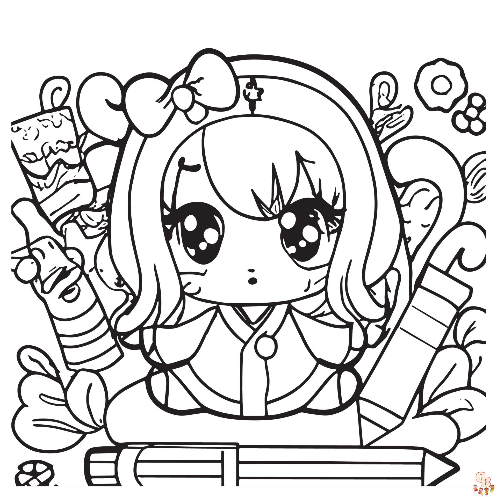 Chibi Coloring Pages 5