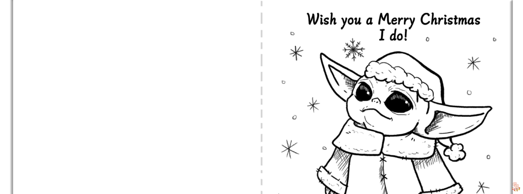 Christmas Cards Coloring Pages 1