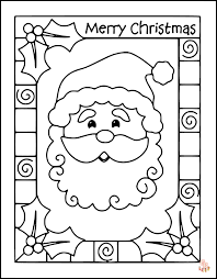 Christmas Cards Coloring Pages 3