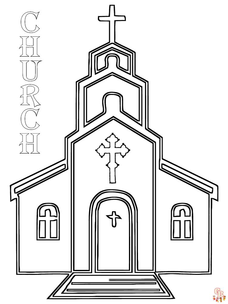 Church Coloring Pages 1