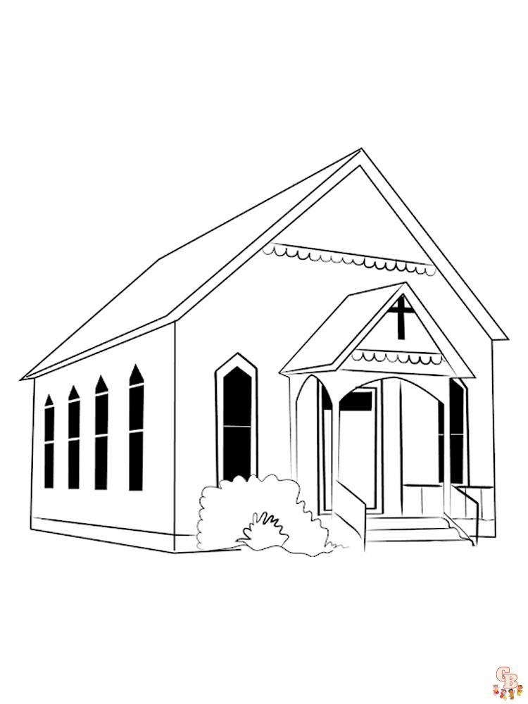 Church Coloring Pages 11