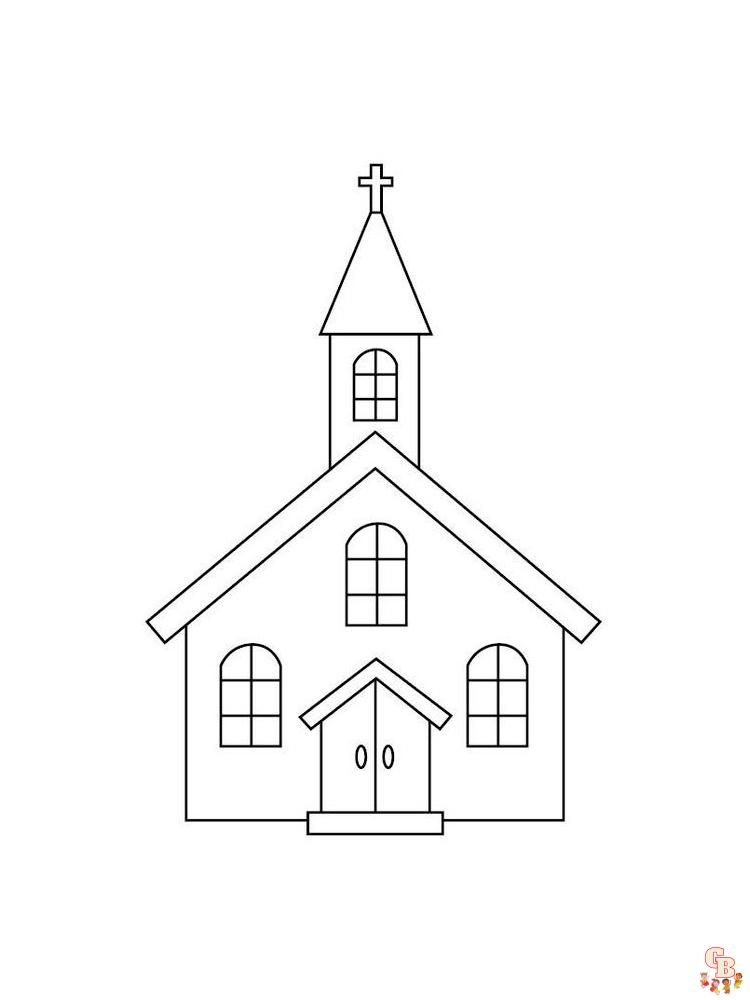 Church Coloring Pages 2